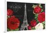 Rouge Paris I Black-Katie Pertiet-Framed Art Print