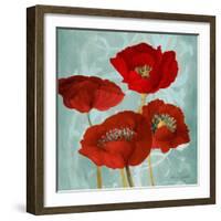 Rouge Pavots I-Lanie Loreth-Framed Art Print