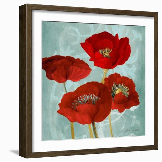 Rouge Pavots I-Lanie Loreth-Framed Art Print