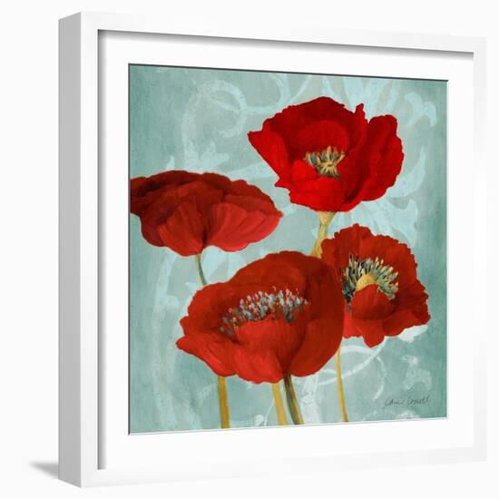 Rouge Pavots I-Lanie Loreth-Framed Art Print