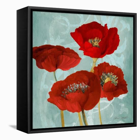 Rouge Pavots I-Lanie Loreth-Framed Stretched Canvas