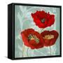 Rouge Pavots II-Lanie Loreth-Framed Stretched Canvas