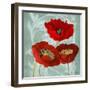 Rouge Pavots II-Lanie Loreth-Framed Art Print