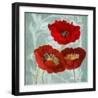 Rouge Pavots II-Lanie Loreth-Framed Art Print