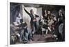 Rouget De Lisle Singing the Marseillaise, 1892-Henri Meyer-Framed Giclee Print