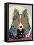 Rough Collie-Lanre Adefioye-Framed Stretched Canvas