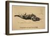 Rough Daschund Puppy Detail, 1930, IllJust Among Friends, Aldin, Cecil Charles Windsor-Cecil Aldin-Framed Giclee Print