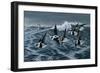 Rough Day on the Bay - Oldsquaw Ducks-Wilhelm Goebel-Framed Giclee Print