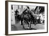 Rough Going at the Ellensburg Rodeo - Ellensburg, WA-Lantern Press-Framed Art Print