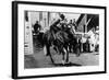 Rough Going at the Ellensburg Rodeo - Ellensburg, WA-Lantern Press-Framed Art Print