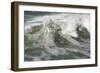 Rough Pacific Ocean Waves-Andy Dean Photography-Framed Photographic Print