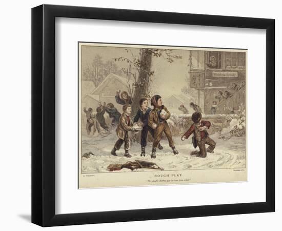 Rough Play-Eugene Alexis Girardet-Framed Giclee Print