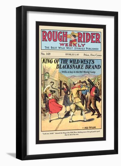 Rough Rider Weekly: King of the Wild West's Blacksnake Brand-C.j. Taylor-Framed Art Print