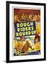 ROUGH RIDERS ROUND-UP, Roy Rogers, Trigger, Lynne Roberts [aka Mary Hart], 1939-null-Framed Art Print