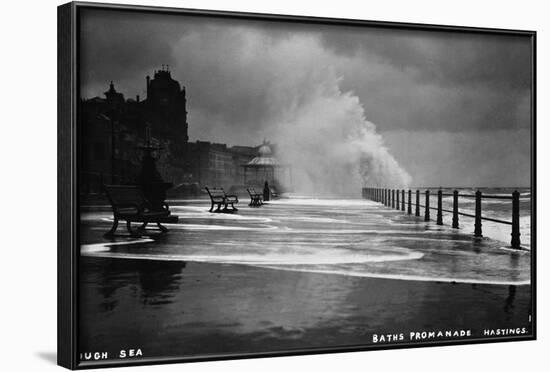 Rough Sea at Brighton-null-Framed Photographic Print