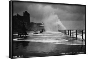 Rough Sea at Brighton-null-Framed Photographic Print