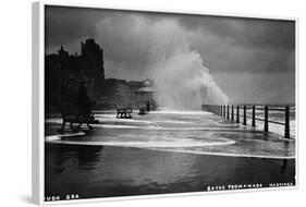 Rough Sea at Brighton-null-Framed Photographic Print