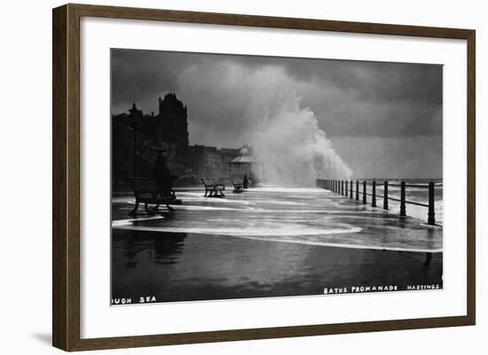 Rough Sea at Brighton-null-Framed Photographic Print