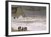 Rough Sea at Etretat, 1868-69-Claude Monet-Framed Giclee Print