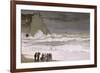 Rough Sea at Etretat, 1868-69-Claude Monet-Framed Giclee Print