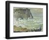 Rough Sea at Etretat, 1883-Claude Monet-Framed Giclee Print