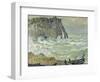 Rough Sea at Etretat, 1883-Claude Monet-Framed Giclee Print