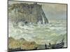 Rough Sea at Etretat, 1883-Claude Monet-Mounted Giclee Print