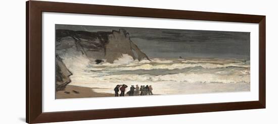 Rough Sea at Etretat-Claude Monet-Framed Art Print