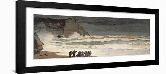 Rough Sea at Etretat-Claude Monet-Framed Art Print