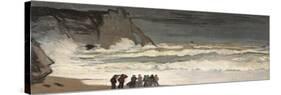 Rough Sea at Etretat-Claude Monet-Stretched Canvas