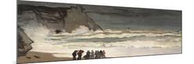 Rough Sea at Etretat-Claude Monet-Mounted Premium Giclee Print