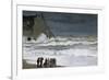Rough Sea at Etretat-Claude Monet-Framed Premium Giclee Print