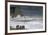 Rough Sea at Etretat-Claude Monet-Framed Premium Giclee Print