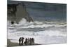 Rough Sea at Etretat-Claude Monet-Mounted Premium Giclee Print