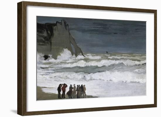 Rough Sea at Etretat-Claude Monet-Framed Art Print