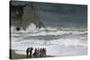 Rough Sea at Etretat-Claude Monet-Stretched Canvas