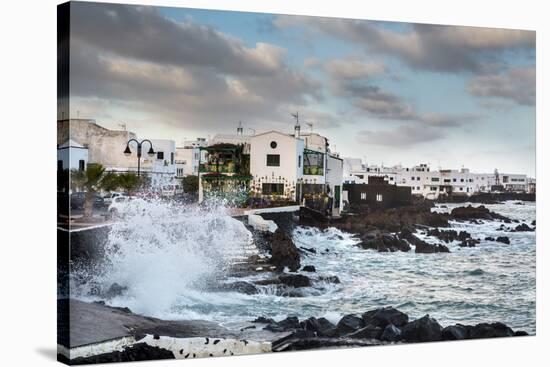 Rough Sea, Punta De Mujeres, Lanzarote, Canary Islands, Spain-Sabine Lubenow-Stretched Canvas