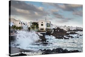 Rough Sea, Punta De Mujeres, Lanzarote, Canary Islands, Spain-Sabine Lubenow-Stretched Canvas