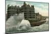 Rough Sea, Splash Point, Eastbourne, Sussex, C1912-null-Mounted Giclee Print
