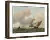 Rough Sea with Ships-Ludolf Bakhuysen-Framed Art Print