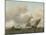 Rough Sea with Ships-Ludolf Bakhuysen-Mounted Art Print
