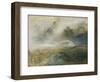 Rough Sea with Wreckage-J. M. W. Turner-Framed Giclee Print