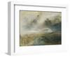 Rough Sea with Wreckage-J. M. W. Turner-Framed Giclee Print