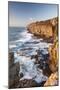 Rough Seas Crashing around the Rocks at Winspit on the Isle of Purbeck, Dorset, England. Winter-Adam Burton-Mounted Photographic Print