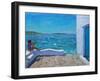 Rough Seas, Mykonos, 2012-Andrew Macara-Framed Giclee Print