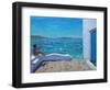 Rough Seas, Mykonos, 2012-Andrew Macara-Framed Premium Giclee Print