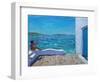 Rough Seas, Mykonos, 2012-Andrew Macara-Framed Premium Giclee Print
