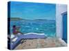 Rough Seas, Mykonos, 2012-Andrew Macara-Stretched Canvas