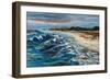 Rough Surf-Jeanette Vertentes-Framed Art Print