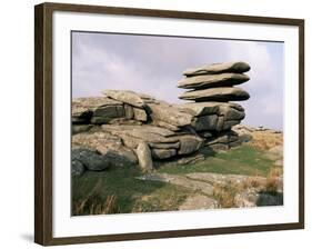 Rough Tor Rocks, Bodmin Moor, Near Camelford, Cornwall, England, United Kingdom-Roy Rainford-Framed Photographic Print
